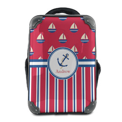 Sail Boats & Stripes 15" Hard Shell Backpack (Personalized)