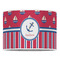 Sail Boats & Stripes 16" Drum Lampshade - FRONT (Poly Film)