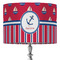 Sail Boats & Stripes 16" Drum Lampshade - ON STAND (Fabric)