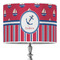 Sail Boats & Stripes 16" Drum Lampshade - ON STAND (Poly Film)