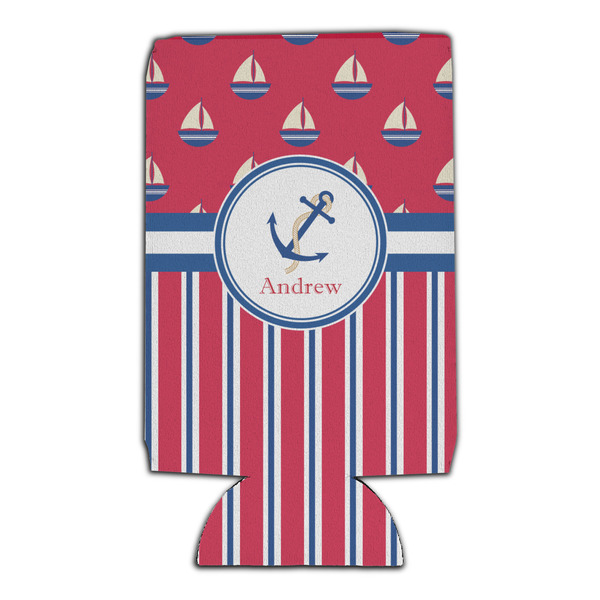 Sail Boats & Stripes 16oz Can Sleeve - Set of 4 - FRONT