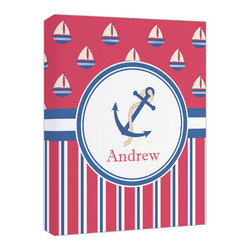 Sail Boats & Stripes Canvas Print - 16x20 (Personalized)