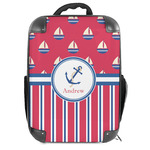 Sail Boats & Stripes 18" Hard Shell Backpack (Personalized)