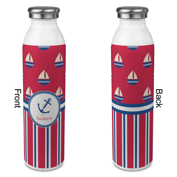 Sail Boats & Stripes 20oz Water Bottles - Full Print - Approval