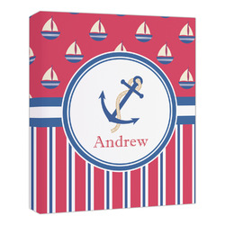 Sail Boats & Stripes Canvas Print - 20x24 (Personalized)