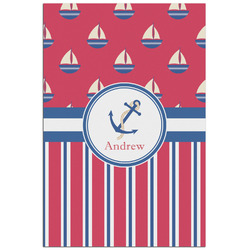 Sail Boats & Stripes Poster - Matte - 24x36 (Personalized)