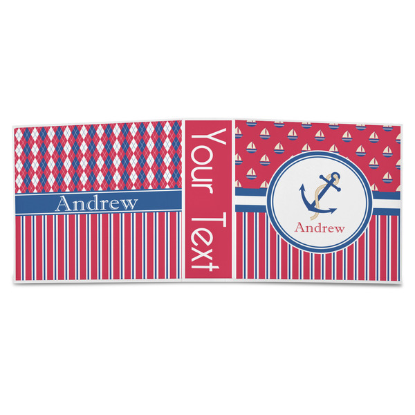 Sail Boats & Stripes 3-Ring Binder Approval- 3in