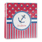 Sail Boats & Stripes 3-Ring Binder - 1 inch (Personalized)