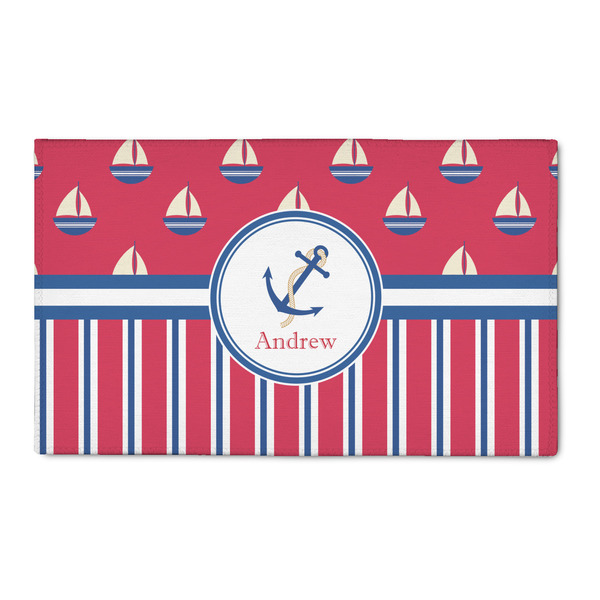Custom Sail Boats & Stripes 3' x 5' Indoor Area Rug (Personalized)