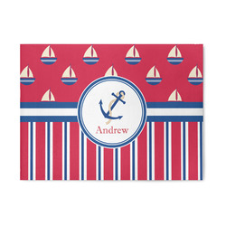 Sail Boats & Stripes 5' x 7' Indoor Area Rug (Personalized)