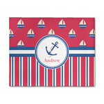 Sail Boats & Stripes 8' x 10' Indoor Area Rug (Personalized)