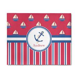 Sail Boats & Stripes 8' x 10' Patio Rug (Personalized)