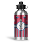Sail Boats & Stripes Water Bottle - Aluminum - 20 oz (Personalized)