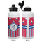 Sail Boats & Stripes Aluminum Water Bottle - White APPROVAL