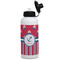 Sail Boats & Stripes Aluminum Water Bottle - White Front