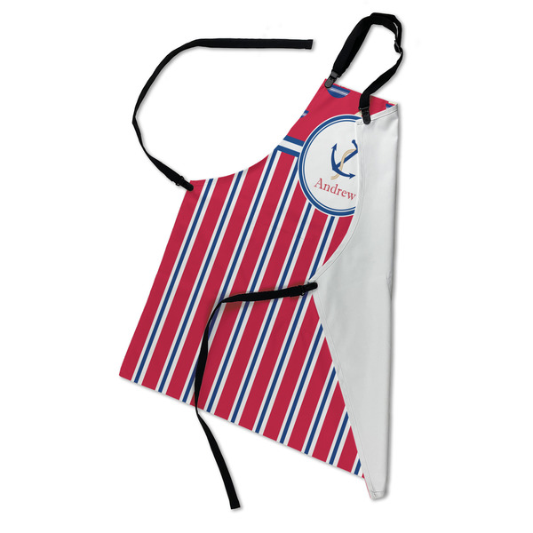Sail Boats & Stripes Apron - Folded