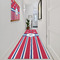 Sail Boats & Stripes Area Rug Sizes - In Context (vertical)