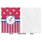 Sail Boats & Stripes Baby Blanket (Single Side - Printed Front, White Back)