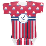 Sail Boats & Stripes Baby Bodysuit 3-6 (Personalized)
