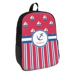 Sail Boats & Stripes Kids Backpack (Personalized)