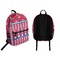Sail Boats & Stripes Backpack front and back - Apvl