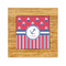 Sail Boats & Stripes Bamboo Trivet with 6" Tile - FRONT