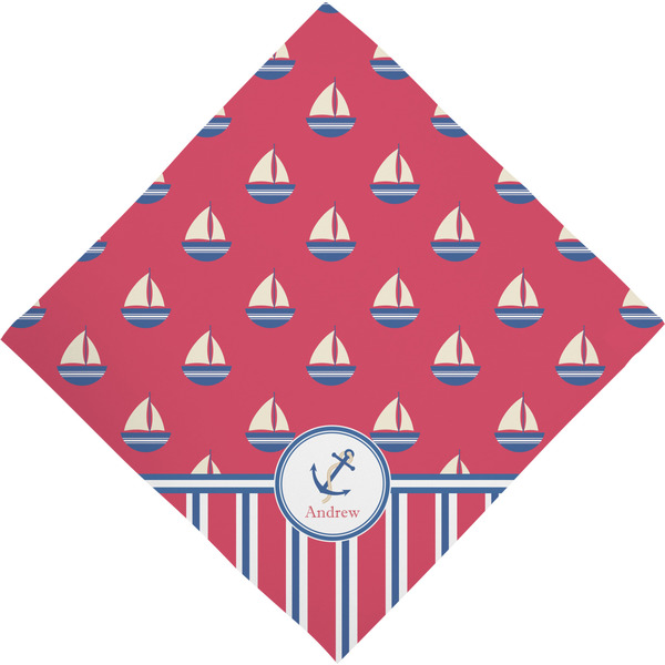 Sail Boats & Stripes Bandana - Full View