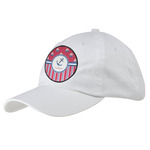 Sail Boats & Stripes Baseball Cap - White (Personalized)