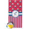 Sail Boats & Stripes Beach Towel (Personalized)