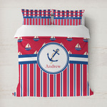 Sail Boats & Stripes Duvet Cover (Personalized)