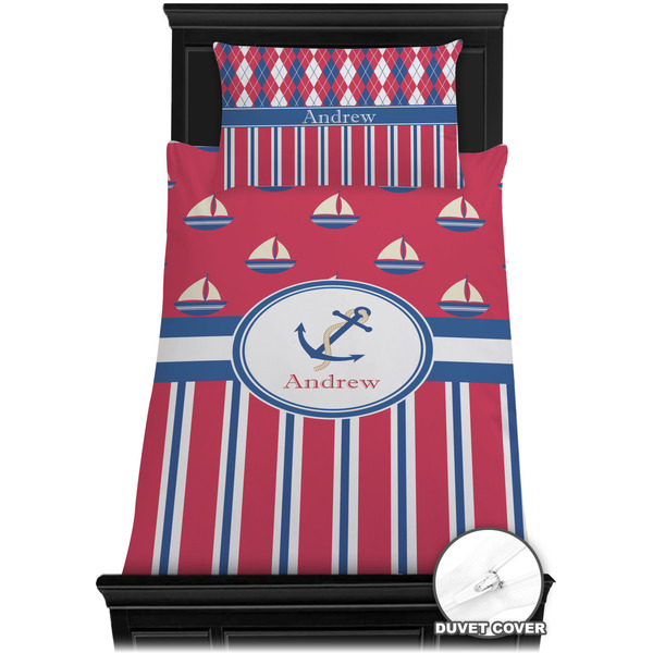 Sail Boats & Stripes Bedding Set (TwinXL) - Duvet