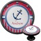 Sail Boats & Stripes Cabinet Knob (Black) (Personalized)