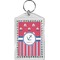 Sail Boats & Stripes Bling Keychain (Personalized)