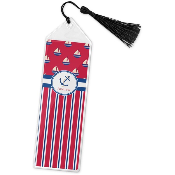 Custom Sail Boats & Stripes Book Mark w/Tassel (Personalized)