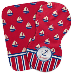 Sail Boats & Stripes Burp Cloth (Personalized)