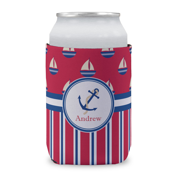 Sail Boats & Stripes Can Sleeve
