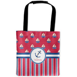 Sail Boats & Stripes Auto Back Seat Organizer Bag (Personalized)