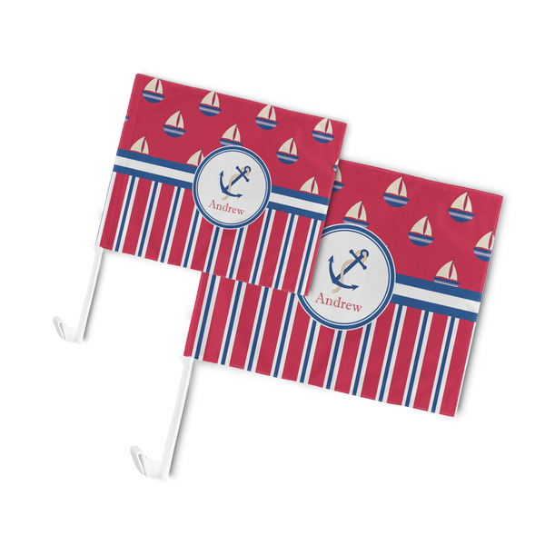 Sail Boats & Stripes Car Flags - PARENT MAIN (both sizes)