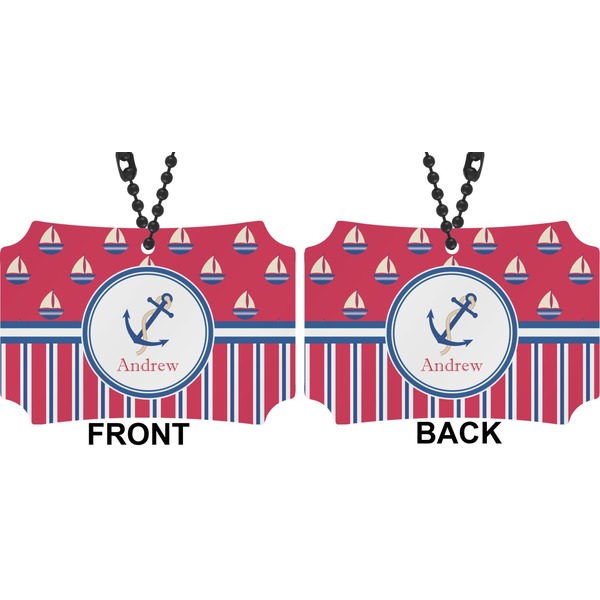 Sail Boats & Stripes Car Ornament - Berlin (Approval)