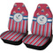 Sail Boats & Stripes Car Seat Covers