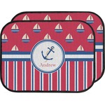 Sail Boats & Stripes Car Floor Mats (Back Seat) (Personalized)