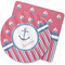 Sail Boats & Stripes Rubber Backed Coaster (Personalized)