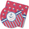 Sail Boats & Stripes Rubber Backed Coaster (Personalized)