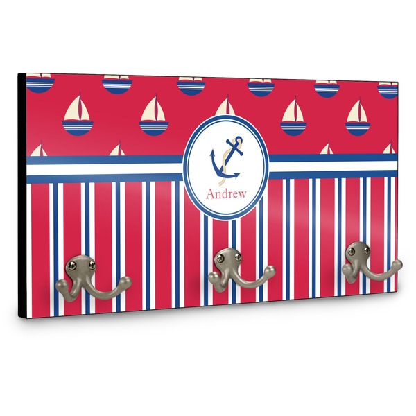 Sail Boats & Stripes Coat Hanger Main