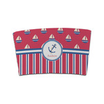 Sail Boats & Stripes Coffee Cup Sleeve (Personalized)
