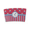Sail Boats & Stripes Coffee Cup Sleeve - FRONT