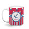 Sail Boats & Stripes Coffee Mug - 11 oz - White