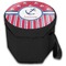 Sail Boats & Stripes Collapsible Personalized Cooler & Seat (Closed)