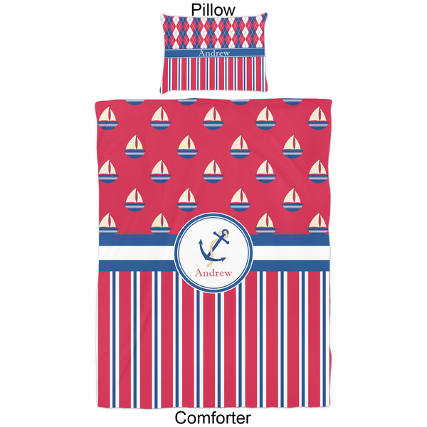 Sail Boats & Stripes Comforter Set - Twin - Approval