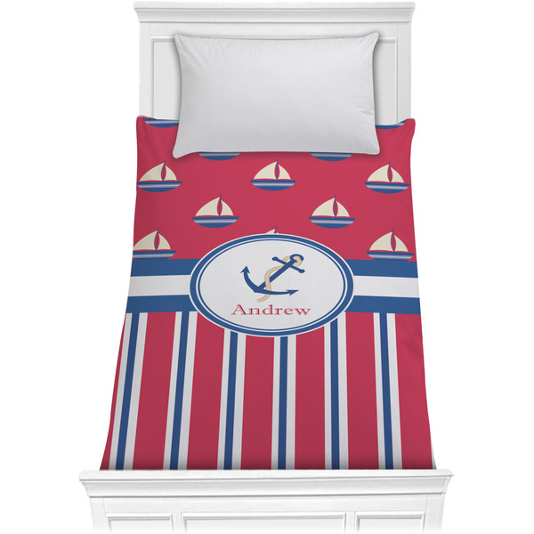 Sail Boats & Stripes Comforter (Twin)